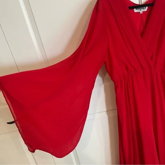 Meghan LA Lilypad Red Maxi Dress - Picture 8 of 11